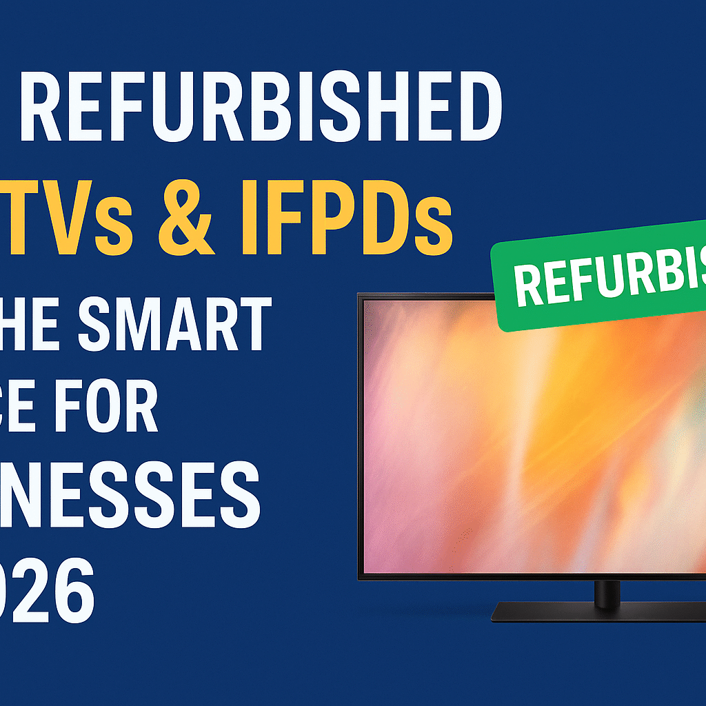 Why Refurbished LED TVs & IFPDs Are the Smart Choice for Businesses in 2026 ChatGPT Image Nov 28 2025 11 29 46 AM 1024x1024